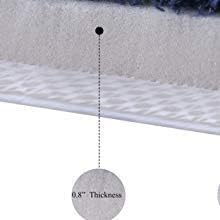 Blush Rose Pink Memory Foam Bath Mat-Incredibly Soft and Absorbent Rug, Cozy Velvet Non-Slip Mats Use for Kitchen or Bathroom 17 inch x 24 inch Long