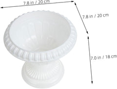 TOYANDONA European Style Plastic Roman Planter Chic Decorative Flowerpot for Compact Reusable Design for Use Height