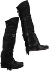 Cowboy Boots for Women Over the Knee Western Boots Embroidery Cowgirl Pull-On Pointy Toe & Wide Trending Fashion - Plus Size Retro Comfortable Walking Lightweight Running Standing All Day