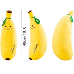 48cm/18.8 Banana Plush Stuffed Animal Toys, Cute Soft Comfortable Hugging Pillow Birthday Gifts for Kids