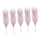 50pcs Fluffy Plants Decor Artificial Flower Decor for Home Office Wedding Decorative Random Color