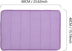 17 * 24inch Memory Foam Soft Bath Mats Absorbent Bathroom Rugs PVC Back Runner Pad for Kitchen Bathroom Floors Comfortable Soft Maximum Absorbent Thick Easier to Dry Carpet for Tub