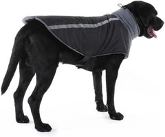 Pet Dog Raincoat Windproof Reflective Dog Jacket Breathable Warm Apparel for Winter Stylish Comfortable Material for Cold Weather