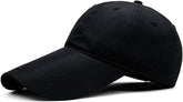 4.3" Long Bill Baseball Cap,Oversize Unstructured Quick-Drying Dad Running Hat