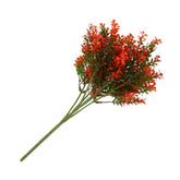 Cabilock Flower Cluster Decor Simulated Green Plant Artificial Flower Easy Care Home Office Decor