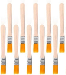 10Pcs Paint Brush 5 Inch Trim Painting Tool Soft Bristle with Wood Handle Small Paint Brushes for Walls,Touch Up,Fences, Edge Painting Tool,Paint Application Tools,Household Bristle Paint Brushes
