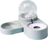 SUPVOX Creative Automatic Pet Water Feeder Double Bowl Spill Resistant Water Dispenser for Dogs and Cats Surface Safe Engineering Design