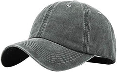 Visor Plain Cap Messy Buns Unisex Baseball Trucker Hat Ponytail Baseball Caps Breathable Mens Hat Grey
