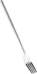 BBQ Telescopic Extendable Dinner Fruit Dessert Long Handle Fork Stainless Steel Cutlery