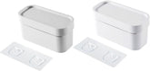 2Pcs Wall-Mounted Garbage Bag Dispenser Punch-Free Storage Box for Bathroom and Kitchen Plastic Bag Organizer No-Trace Adhesive Multi-Purpose Home Use