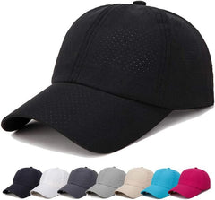 YuMENo Summer Mesh Baseball Cap Breathable Quick Dry Sports Running Trucker Hat for Men Women
