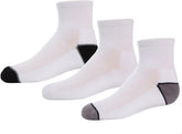 MeMoi Unisex Quarter-Crew Kids Sport Socks 3-Pack