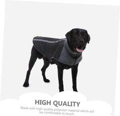 Puppy Raincoat Dog Jacket Reflective Multi Function One Piece Suit for Dogs Comfortable Material Easy to Wear and Remove for Winter Weather