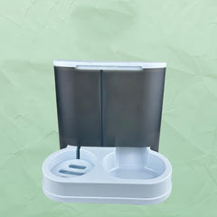 Large Capacity Automatic Water Fountain Food Bowl for Cats Dogs Feeders Bowl Food Container Pet Watering Feeding Supply