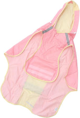 1pc Stylish Dog's Raincoat with Reflective Strips Overcoat for Medium Large Dogs Lightweight Breathable Pet Cape for All Weather Conditions