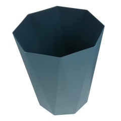 Sosoport 1Pc Creative Plastic Household Trash Can Grey Blue Open Trash Basket for Bathroom Bedroom Kitchen Reusable and Easy to Container