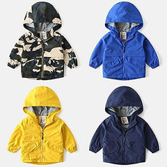 Meufam Toddler Baby Boys Girls Hooded Sweatshirt Jacket Long Sleeve Windproof Coats Zip Up Windbreaker Outerwear