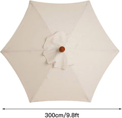 Patio Umbrella 10ft Replacement Canopy Outdoor Table Market Yard Umbrella Replacement Top Cover with 6 Ribs Outdoor Table Umbrella Replacement Top Fit Outdoor(green)