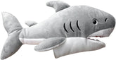 LOGOFUN Plush Shark Hand Puppet Stuffed Animal Hand Puppet for Kids Cartoon Animal Hand Toy for Storytelling Teaching Role-Playing