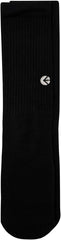 Ethika Boy's Crew Sock | Black -Silver Logo- (BLK, Medium)