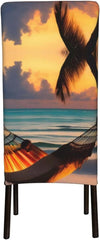 Sunset Beach Hammock Soft and Comfortable Dining Chair Protector - Suitable for Family Gatherings, banquets, Weddings and Hotels