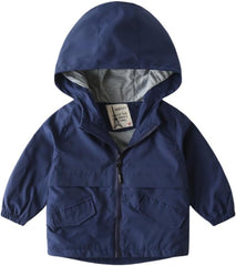 Meufam Toddler Baby Boys Girls Hooded Sweatshirt Jacket Long Sleeve Windproof Coats Zip Up Windbreaker Outerwear