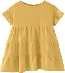 Girls Tunic Tops Casual Basic Loose Soft Swing Pullover Long Blouse T-Shirt Tee Summer Short Sleeve T Shirts