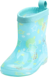 Toddler Cute Colorful Rain Boots Cartoon Rain Boots Short Rain Boots for Toddler Easy On Lightweight Girls Boots