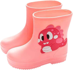 Toddler Short Boots for Girls Classic Children Rainboots PVC Rubber Children Water Shoes Rain Boots Toddler Tan Boots