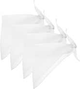 4pcs Large Dog Bandanas Wear-Resistant Triangle Scarves for Pets Comfortable Cotton Material for Outdoor Activities Parties and Everyday Use