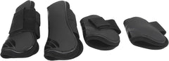 ZJchao Splint Boots for Horses, Horse Ice Boots Sport 4 PCS Adjustable Front and Hind Leg PU Shell Tendon for Exercise Training and Jumping
