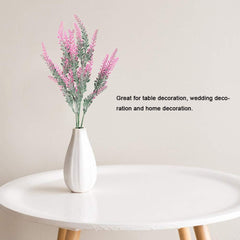 Artificial Lavender ¨C Lifelike Faux Silk Plants for Crafting or Home Decor ¨C Great for Pairing with Bundles of Other Fake/Dried Flowers to Create Lovely Wedding Bouquets(Pink) , Artificial Lavende