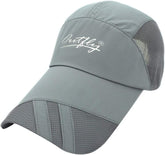 Baseball Hat Cap Long Brim Baseball Cap Outdoor Sun Hat Hat for Climbing Hiking Camping Grey