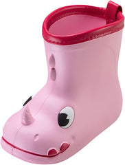 sfdgfhyf Children Outdoor Shoes Cartoon Animals Rain Boots Toddler Kids Rain Shoes Childrens Adorable Lightwight Rubber Shoes (Pink, 180)
