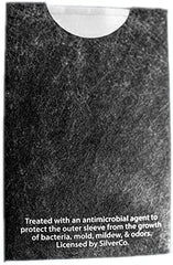 Credit Card Sleeve, Ultra slim Micro Wallet, Ultralight, RFID Blocking, Tear Proof, Weather Proof, Sparkle Blue