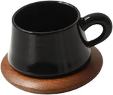 Ceramic Coffee Mug with Saucer Coffeeware 300 ml Birthday Gift Espresso Cup Coffee Cup for Office Afternoon Tea Milk