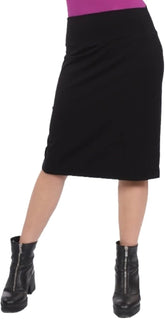 Kosher Casual Modest Knee Length Pencil Skirt for Women in Lightweight Cotton Spandex