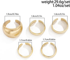 Stackable Rings for Women Knuckle Stacking Rings Jewelry Set