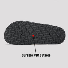 Summer Slippers for Men with Adjustable Double Straps, Non-Slip Shower Shoes, Beach Slippers Breathable Open Toe Sandals for Indoor and Outdoor (White-a, Adult, Men, 7, Numeric Range, US Footwear Size System, 7.5, Medium)