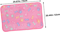 SUPVOX 3pcs Small Dog Blanket Fleece Pet Bed Washable Pet Blanket for and Warm for Cats Dogs