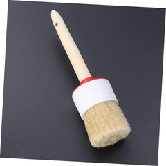 Yardwe 1Pc Bristle Brush with Wooden Handle Round Oil Painting and BBQ Brush for Cooking Versatile for Watercolor Painting Ergonomic Design Reduces Fatigue