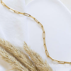 Chunky Gold Chain Necklace for Women Bold Statement Link Jewelry Adjustable Fashion Accessory