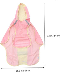 1pc Stylish Dog's Raincoat with Reflective Strips Overcoat for Medium Large Dogs Lightweight Breathable Pet Cape for All Weather Conditions