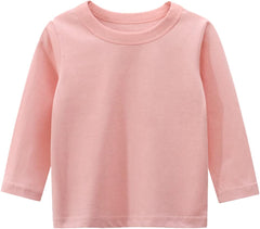 sfdgfhyf Toddler Kids Girls Boys Long Sleeve Basic T Shirt Casual Tees Shirt Tops Solid Color Toddler Warm Sweater