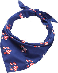 SUPVOX 1pc Pet Bandana for Dogs Triangle Scarf Unique Footprint Pattern Washable and Easy Dressing up Your Pet at Parties and Special Occasions