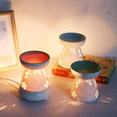 JITEM Candle Warmer Lamp Dual-Purpose Aromatherapy lamp Ceramic Large-Capacity Candle Aromatherapy Furnace Essential Oil lamp dimmable Home Living Room for Jar Candles