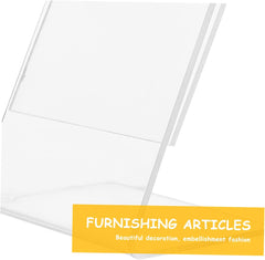 Ciieeo 2Pcs Acrylic Photo Frame Display Stand Transparent Desktop Picture Racks for Horizontal Display for Home and Office Protects and Showcases Your Cherished Memories