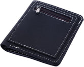 generic 1PC Men Foldable Wallet Business Men Slim Billfold Wallet Short Male Purse PU Leather Card Holder Wallet Case Man Money Bag Zipper Coin Purse(black), AM0X3Q0B3JBUS