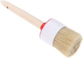 1pc Round Bristle Brush Wooden Handle for Oil Painting Painting BBQ Ergonomic Design for Artists Boys and Girls Creative Projects