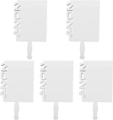 Ciieeo 5pcs Graduation Decoration Fan Picture Frame Graduation Picture Centerpieces Sublimation Photo Blanks Grad Decoration 2024 Graduation Frame Photo Frame Handheld White